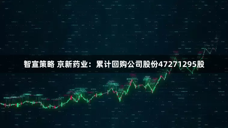 智宣策略 京新药业：累计回购公司股份47271295股