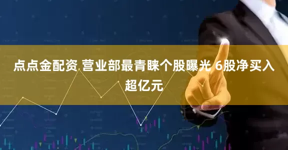 点点金配资 营业部最青睐个股曝光 6股净买入超亿元