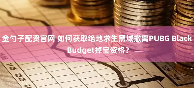 金勺子配资官网 如何获取绝地求生黑域撤离PUBG Black Budget掉宝资格？